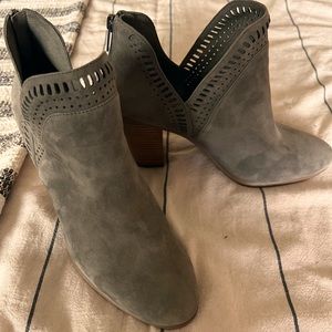Vince Camuto Grey Suede Booties